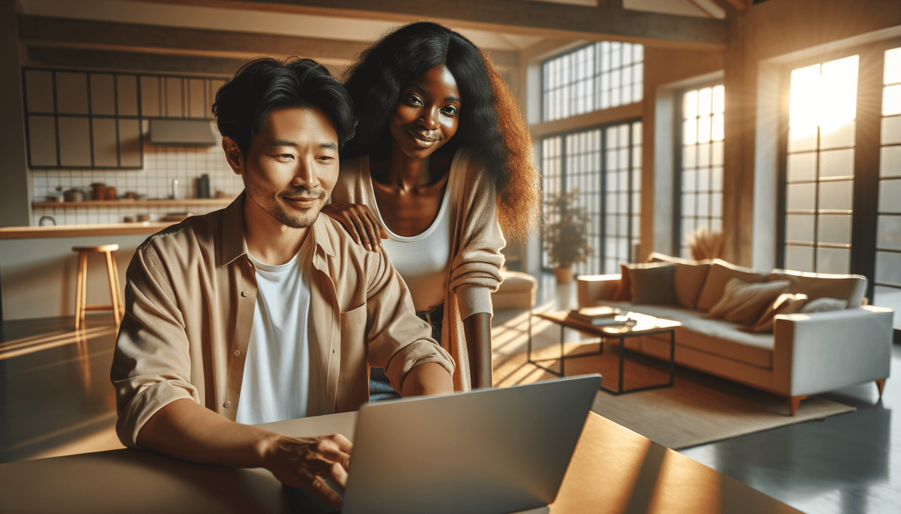 Couple discovering affordable coverage